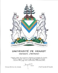 L’Université de Hearst se dote officiellement de ses armoiries